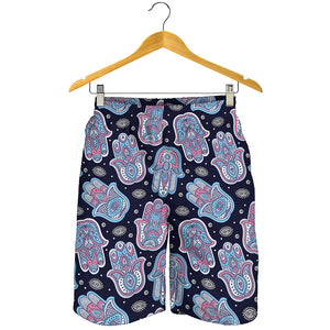 Boho Hamsa Pattern Print Men's Shorts