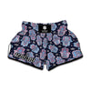 Boho Hamsa Pattern Print Muay Thai Boxing Shorts