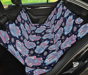 Boho Hamsa Pattern Print Pet Car Back Seat Cover