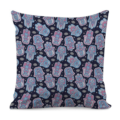 Boho Hamsa Pattern Print Pillow Cover