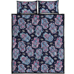 Boho Hamsa Pattern Print Quilt Bed Set