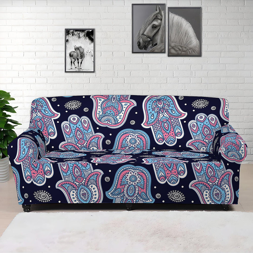 Boho Hamsa Pattern Print Sofa Cover