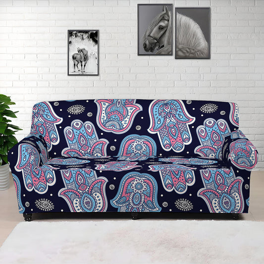 Boho Hamsa Pattern Print Sofa Cover