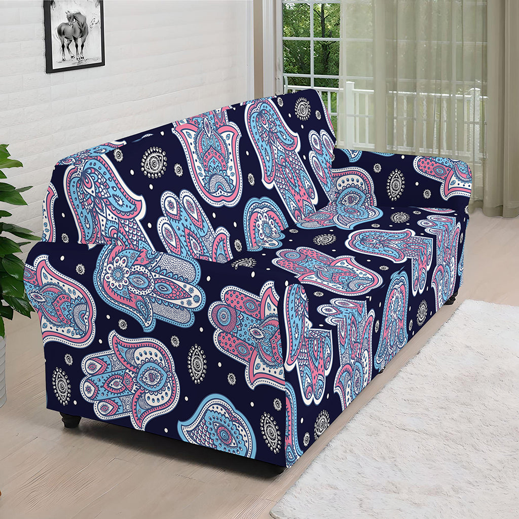 Boho Hamsa Pattern Print Sofa Cover