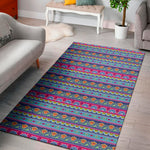 Boho Indian Lotus Pattern Print Area Rug