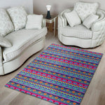 Boho Indian Lotus Pattern Print Area Rug