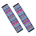Boho Indian Lotus Pattern Print Car Seat Belt Covers