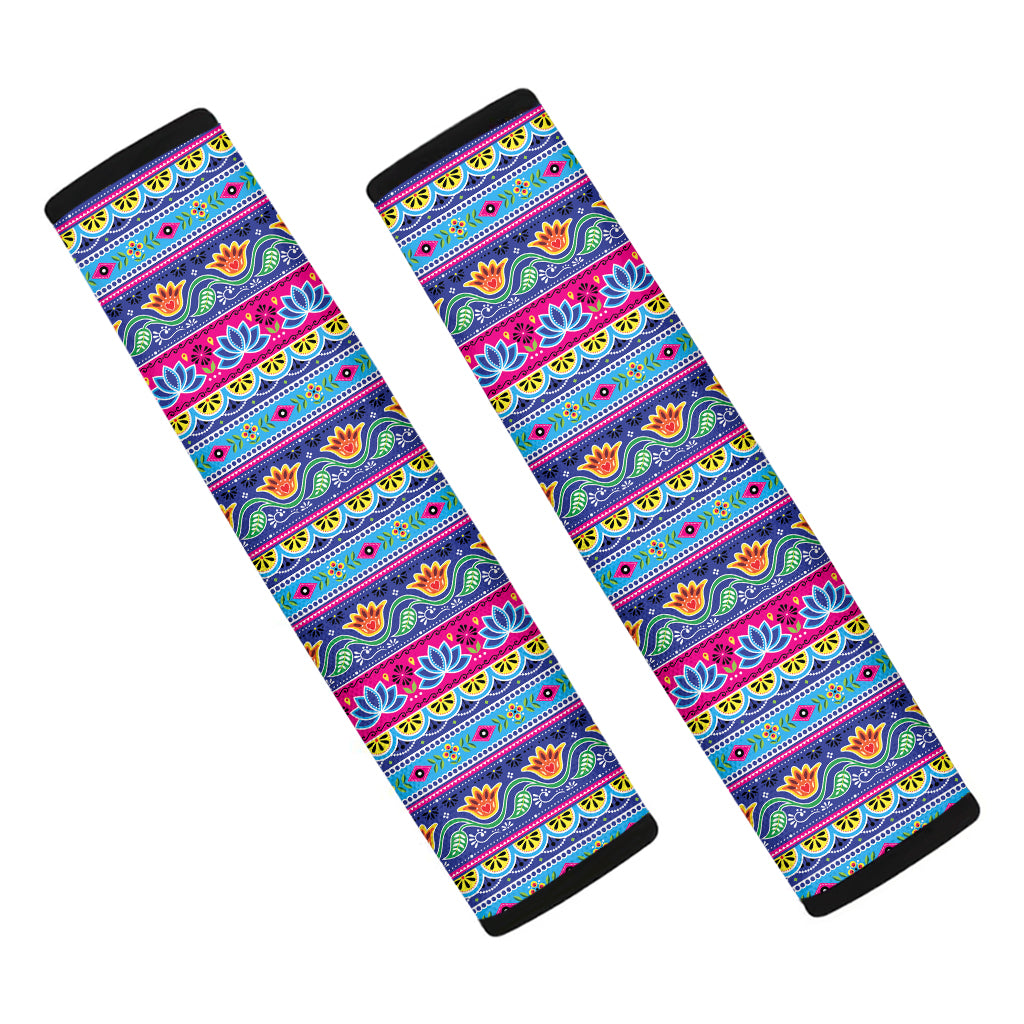 Boho Indian Lotus Pattern Print Car Seat Belt Covers