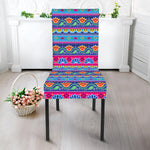 Boho Indian Lotus Pattern Print Dining Chair Slipcover