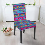 Boho Indian Lotus Pattern Print Dining Chair Slipcover