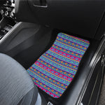 Boho Indian Lotus Pattern Print Front and Back Car Floor Mats