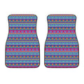 Boho Indian Lotus Pattern Print Front Car Floor Mats