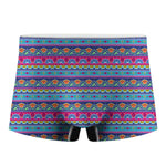 Boho Indian Lotus Pattern Print Men's Boxer Briefs