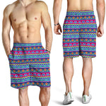 Boho Indian Lotus Pattern Print Men's Shorts