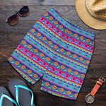 Boho Indian Lotus Pattern Print Men's Shorts