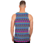 Boho Indian Lotus Pattern Print Men's Tank Top