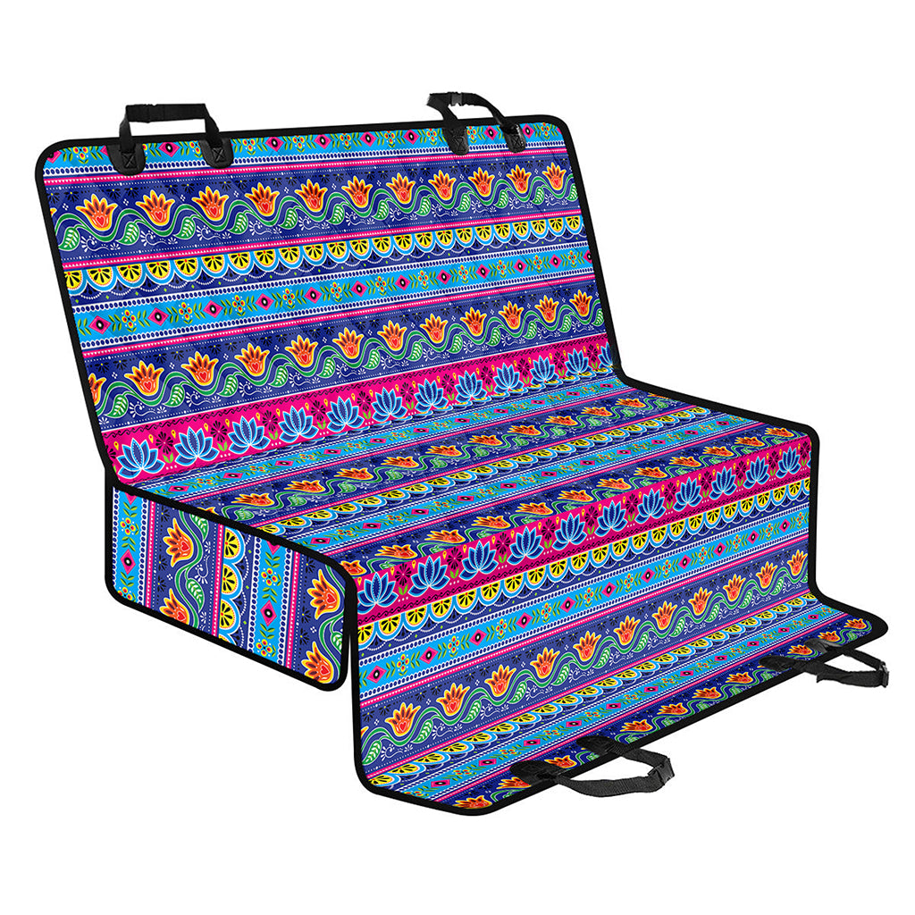 Boho Indian Lotus Pattern Print Pet Car Back Seat Cover