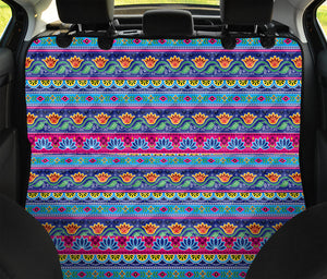 Boho Indian Lotus Pattern Print Pet Car Back Seat Cover