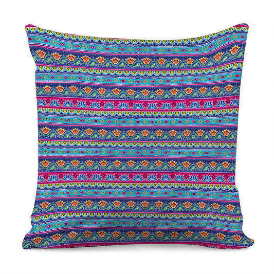 Boho Indian Lotus Pattern Print Pillow Cover