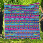 Boho Indian Lotus Pattern Print Quilt