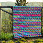 Boho Indian Lotus Pattern Print Quilt