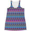 Boho Indian Lotus Pattern Print Women's Racerback Tank Top