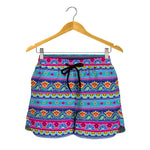 Boho Indian Lotus Pattern Print Women's Shorts