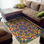 Boho Kaleidoscope Print Area Rug