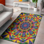 Boho Kaleidoscope Print Area Rug