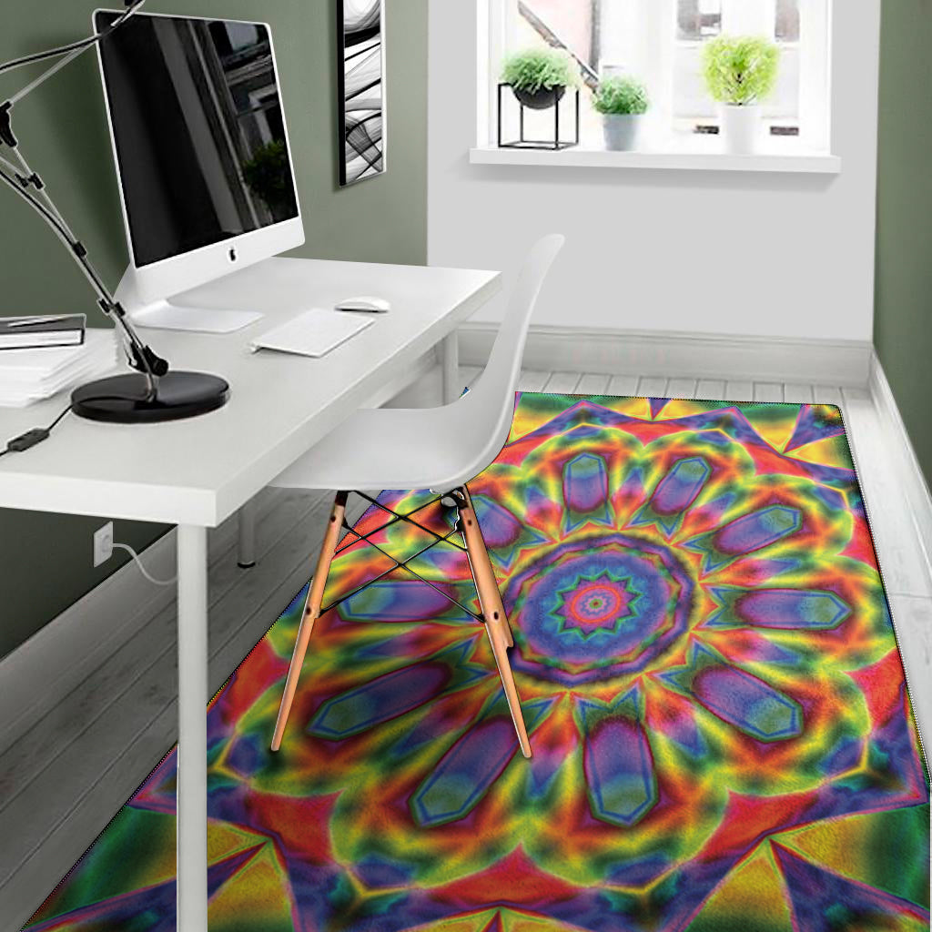 Boho Kaleidoscope Print Area Rug