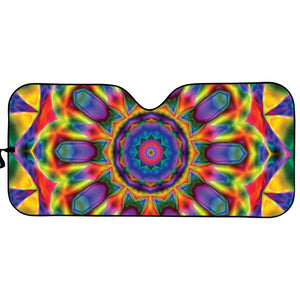 Boho Kaleidoscope Print Car Sun Shade