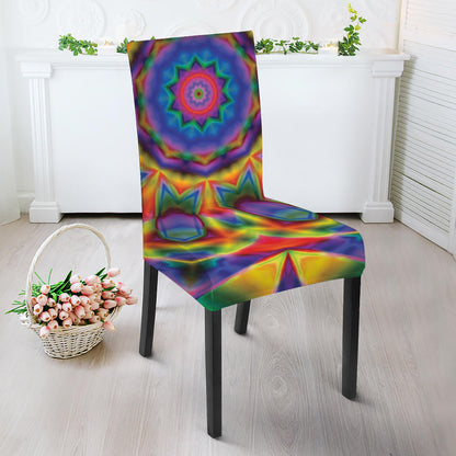 Boho Kaleidoscope Print Dining Chair Slipcover