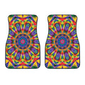 Boho Kaleidoscope Print Front Car Floor Mats