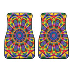 Boho Kaleidoscope Print Front Car Floor Mats