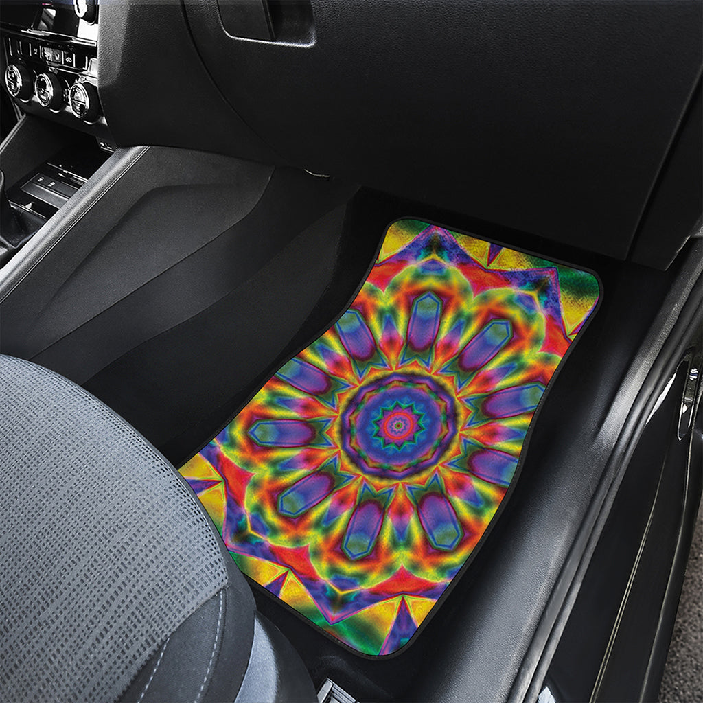 Boho Kaleidoscope Print Front Car Floor Mats