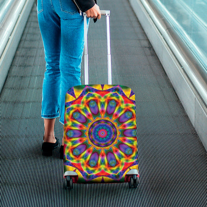 Boho Kaleidoscope Print Luggage Cover
