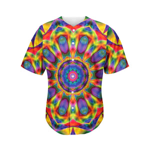 Boho Kaleidoscope Print Men's Baseball Jersey