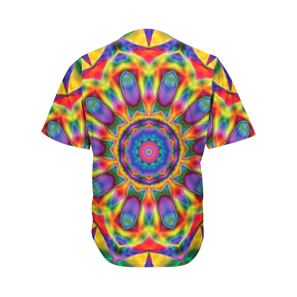 Boho Kaleidoscope Print Men's Baseball Jersey