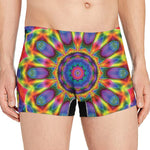 Boho Kaleidoscope Print Men's Boxer Briefs