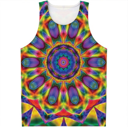 Boho Kaleidoscope Print Men's Tank Top