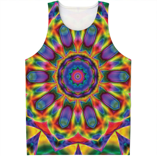 Boho Kaleidoscope Print Men's Tank Top