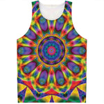 Boho Kaleidoscope Print Men's Tank Top