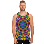 Boho Kaleidoscope Print Men's Tank Top