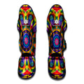 Boho Kaleidoscope Print Muay Thai Shin Guards