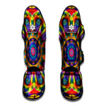 Boho Kaleidoscope Print Muay Thai Shin Guard