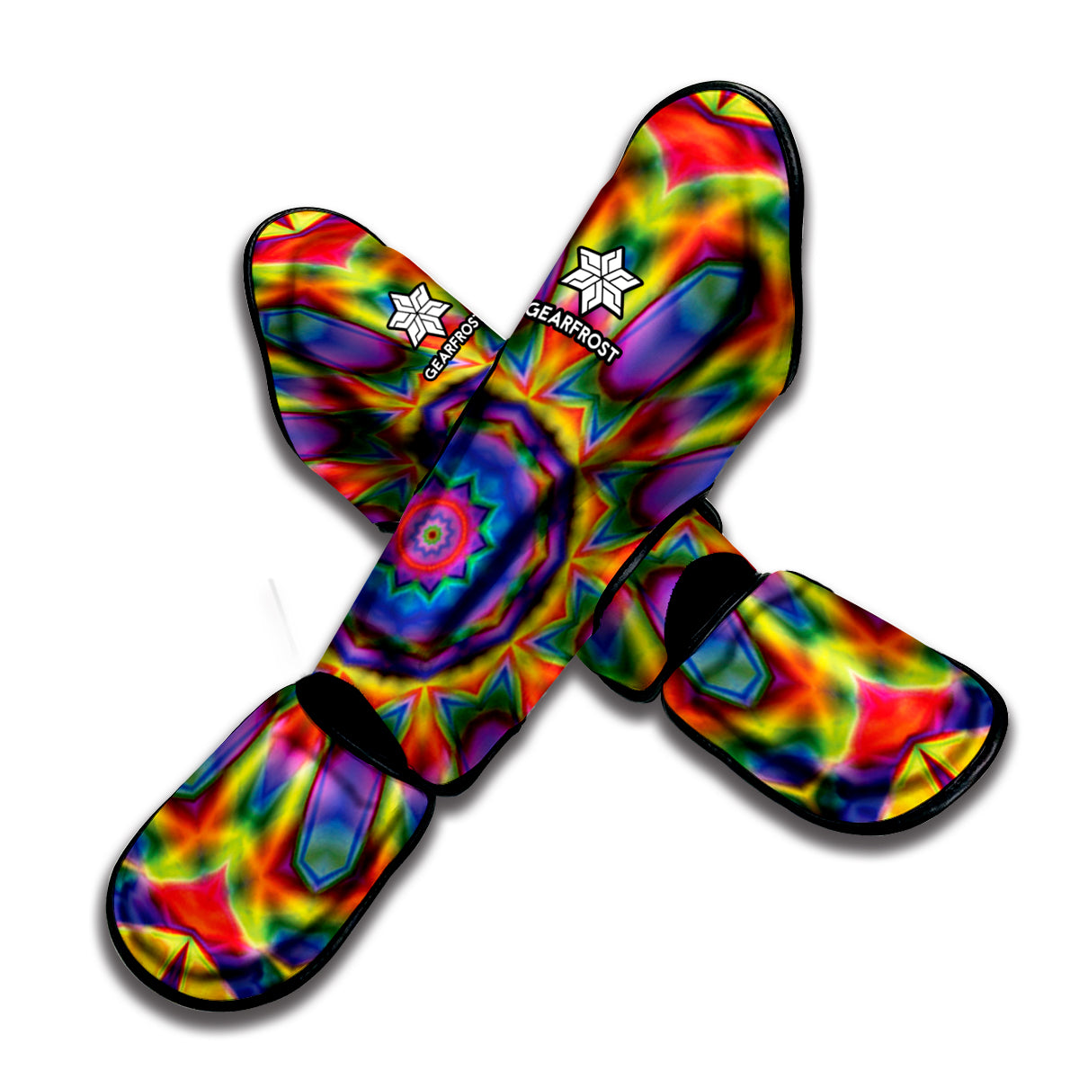 Boho Kaleidoscope Print Muay Thai Shin Guard