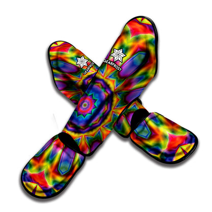 Boho Kaleidoscope Print Muay Thai Shin Guard