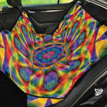 Boho Kaleidoscope Print Pet Car Back Seat Cover