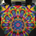 Boho Kaleidoscope Print Pet Car Back Seat Cover