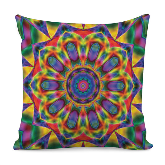 Boho Kaleidoscope Print Pillow Cover